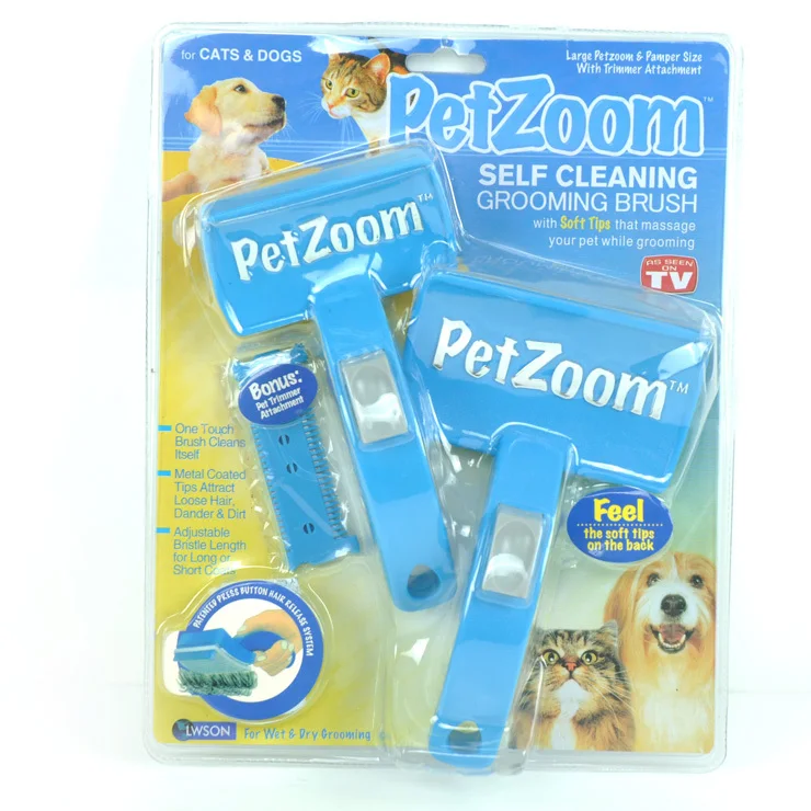 Wholesale Free Shipping (2pcs=1pack) PET ZOOM Self Cleaning Dog Cat
