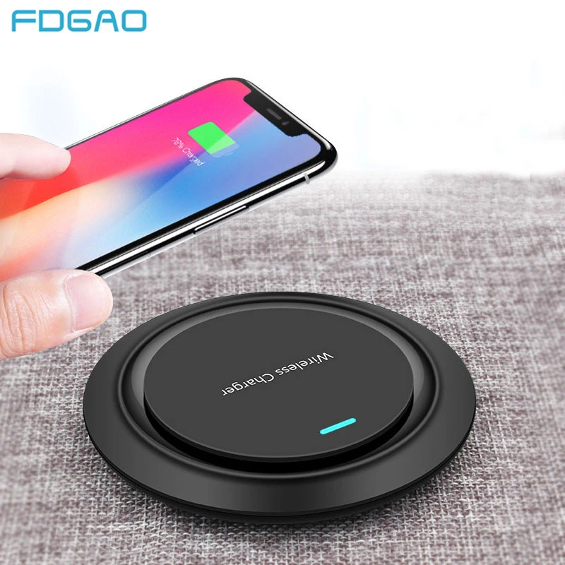 FDGAO Qi Wireless Charger For iPhone X XR XS Max 8 Plus Charging Dock Cradle for Samsung Note 9 S9 S8 Xiao Mix 3 2s | Мобильные