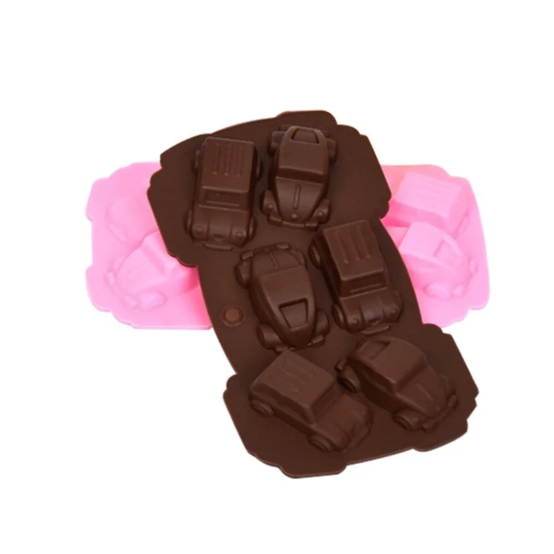 1 шт. с рисунком из мультфильма Тачки Форма силиконовая форма сахара для выпечки