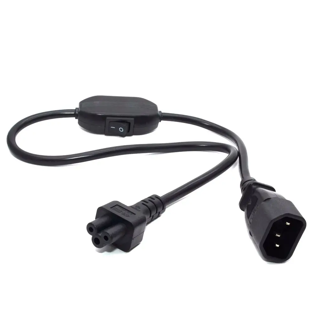 C14 C5 удлинитель IEC 320 Female to Male с 10А вкл/выкл кабелем адаптера питания для PDU UPS 30 см 60