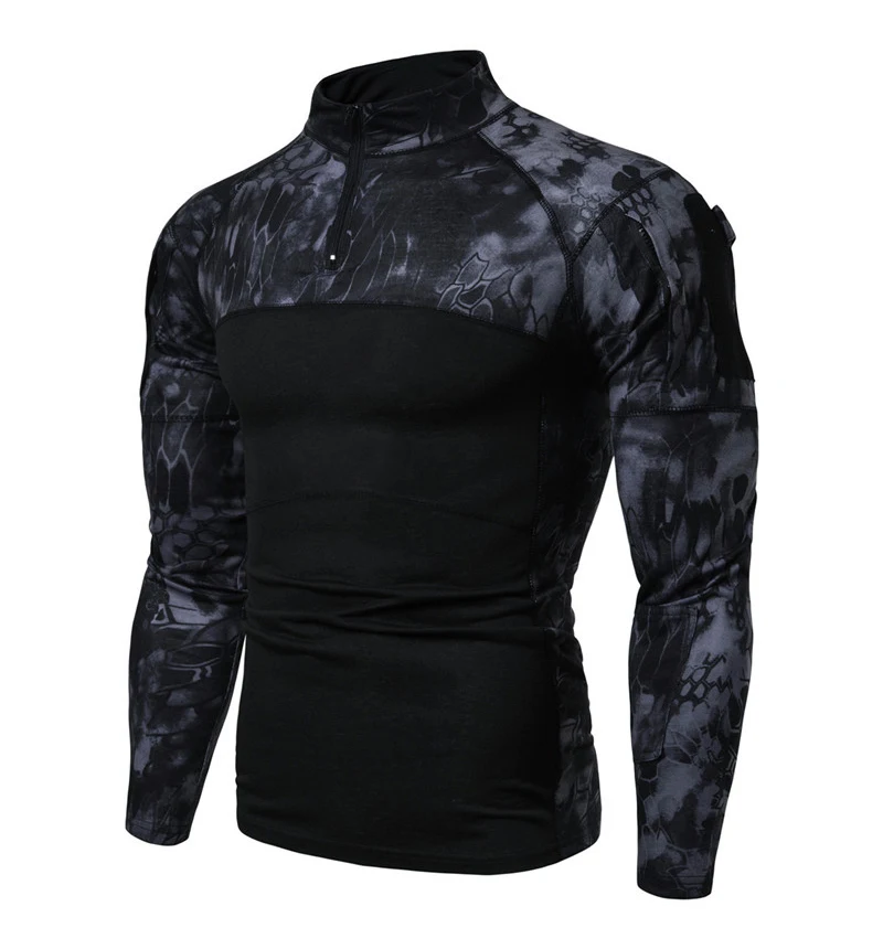 Refire gear камуфляж с длинным рукавом тактические футболки для мужчин SWAT Солдат Военная Боевая футболка Армия Страйкбол Пейнтбол тонкие охотничьи рубашки