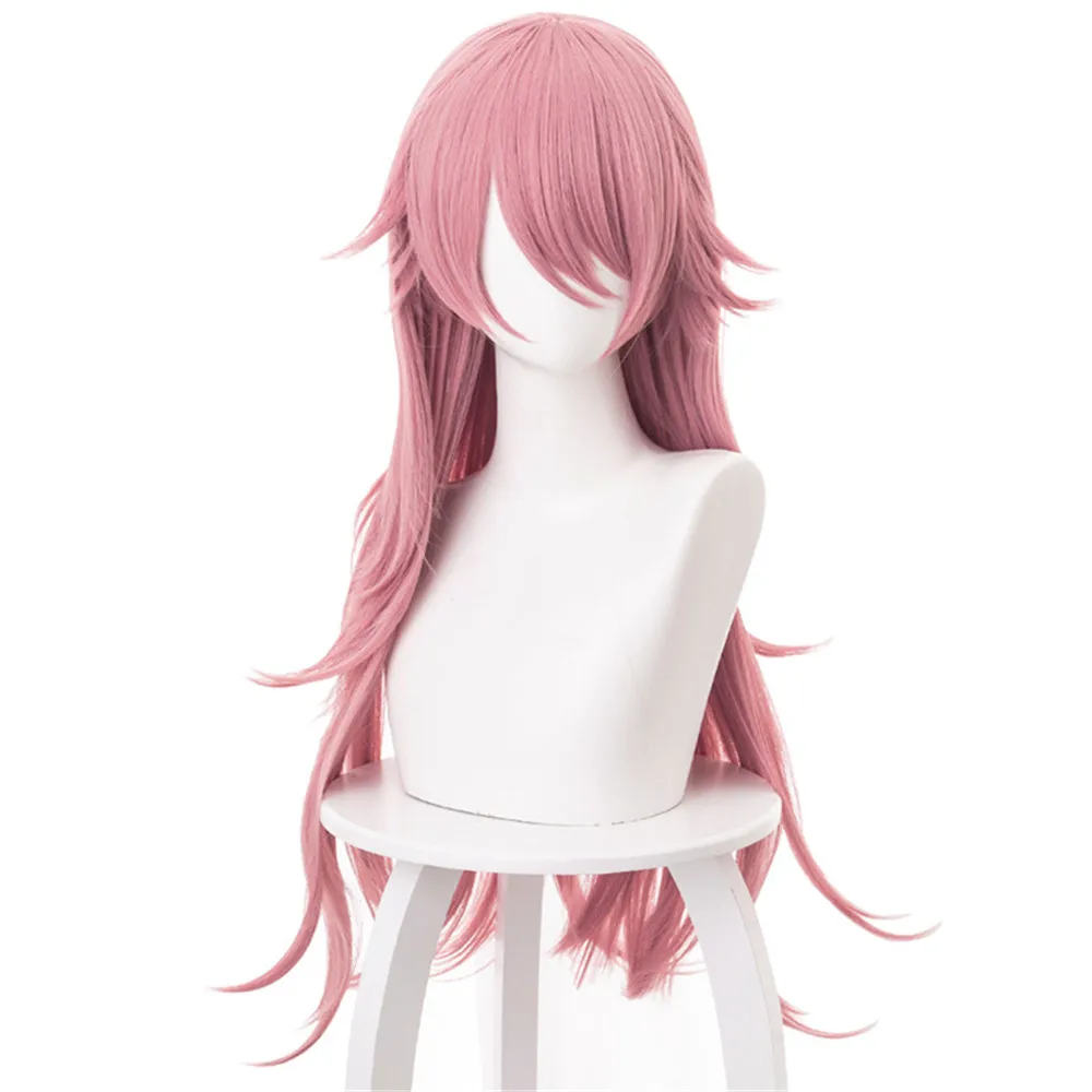Игра Honkai Impact 3 Косплей Liliya Olenyeva розовый 75 см термостойкие синтетические длинные