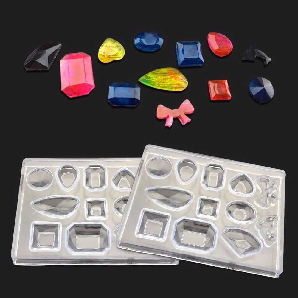 

Small Cabochon Silicone Earring Necklace Pendant Mold For Epoxy Resin Jewelry Nail Art Making DIY Crystal Craft
