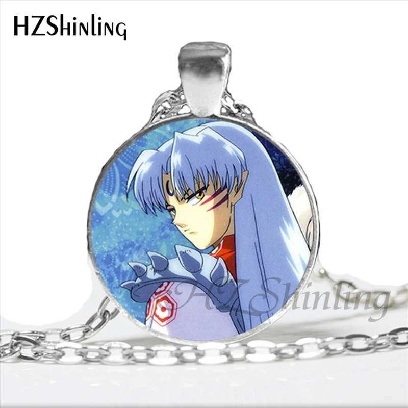 16 NS-00792 Inuyasha и Кагоме Цепочки и ожерелья с Стекло стимпанк ювелирные изделия для Для женщин Косплэй утверждающий кулон Цепочки и ожерелья s HZ1 - Окраска металла: 16