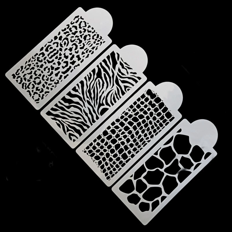 4 шт. шаблон для украшения торта пекарни|fondant molds|tools fondantfondant stencils |