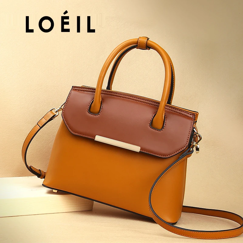 LOEIL кожаная сумка 2018 женские новые кожаные сумочки цвет универсальный женская