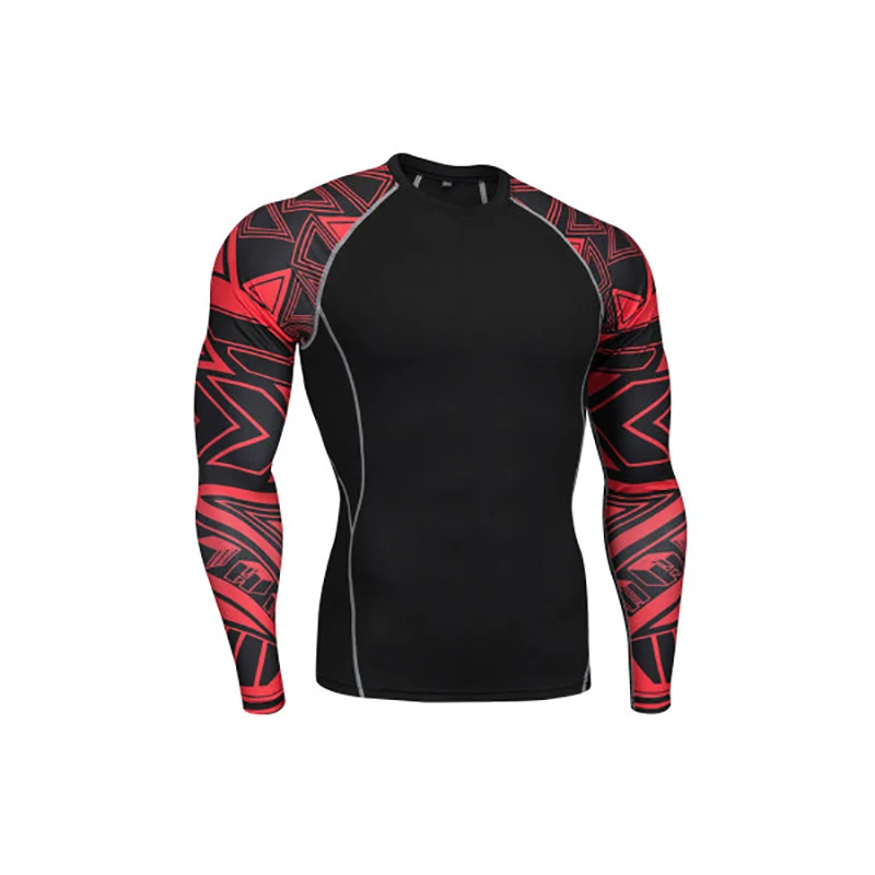 S-4XL майки для бокса, фитнеса, сухая посадка, Муай Тай, Беговая футболка, боксерский тигр, Мужская компрессионная футболка для тренажерного зала, ММА, тренировочная Рашгард, футболка - Цвет: Style E