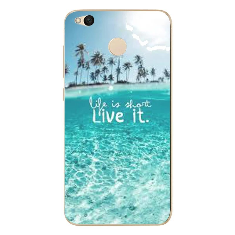 Silicone For Xiaomi Redmi 4X Note 4 4A 3 Case Cover No Fingerprint Phone TPU Back Shell Mi A1 Pro D136 |