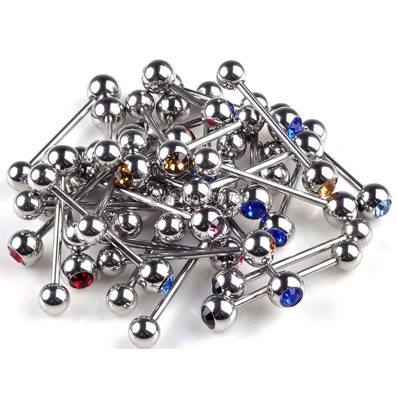 Stainless Steel Cartilage Tragus Barbell 19mm Tongue Ring Piercing Ear Nail Clasp Bone Body Jewelry 1PC | Украшения и аксессуары