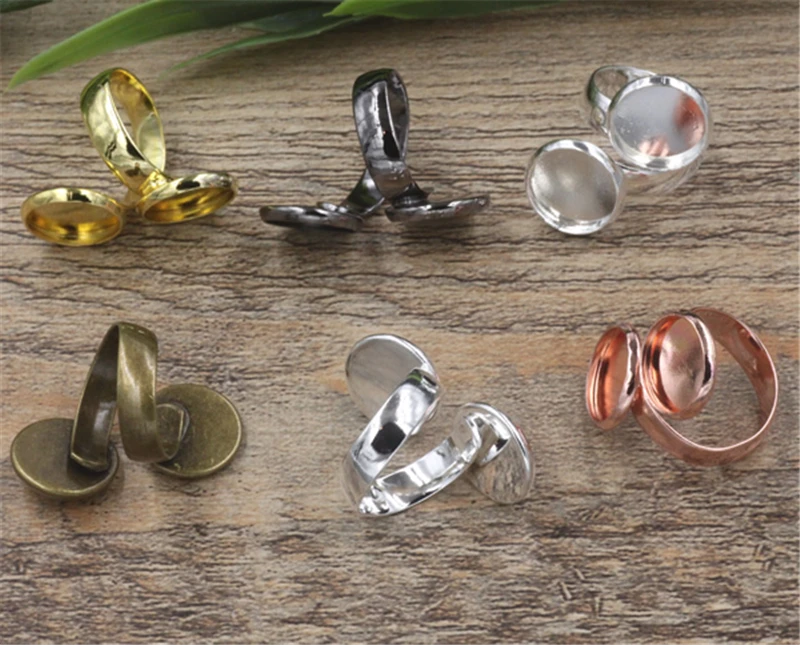 Регулируемое кольцо с двойным пустым покрытием 5 шт. регулируемое открытым