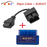 super mini elm327 bluetooth obd2 connector cable for kia 20 pin car scanner diagnostic tool elm 327 for android torque windows