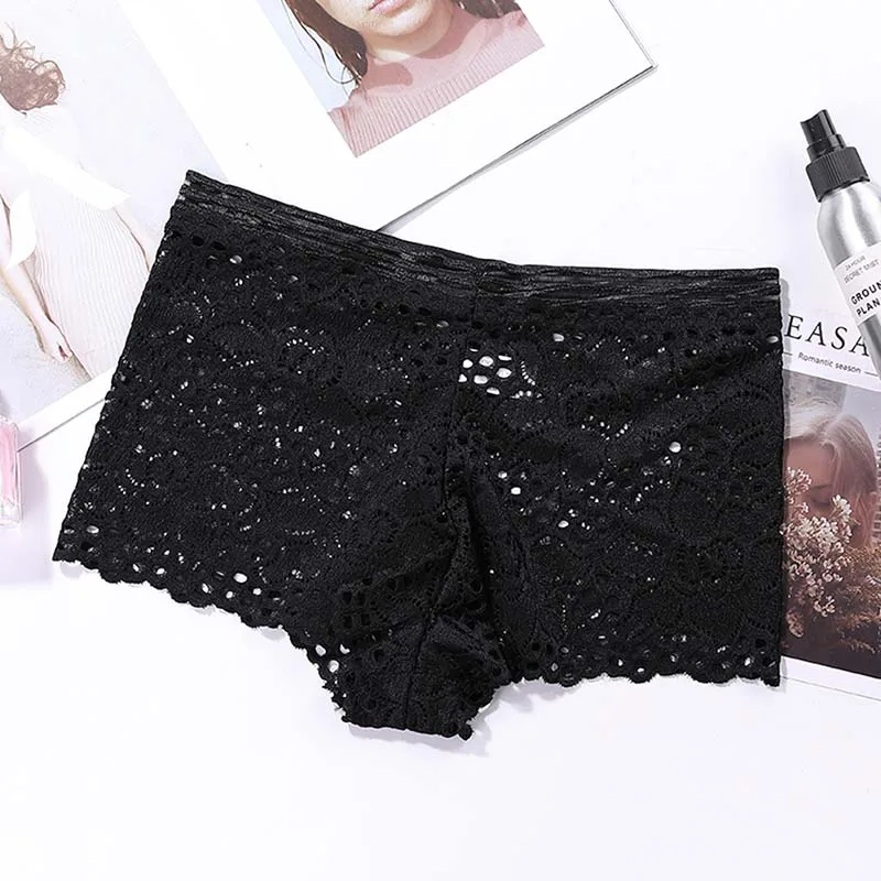 Panties Black Женский цветочный кружевной комплект нижнего белья пуш-ап с чашечками 3/4, сексуальное женское нижнее белье, кружевной бюстгальтер с глубоким v-образным вырезом, комплект женских бюстгальтеров и трусиков - Цвет: Panties Black