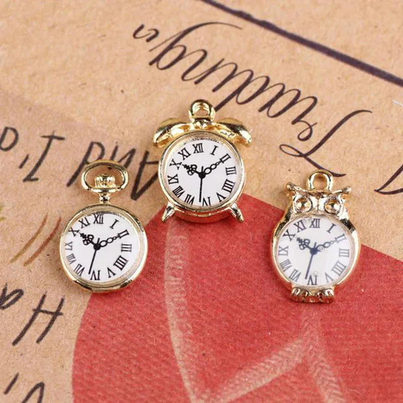 New Fashion DIY Handmade Jewelry Accessories Drip Alloy Pendant Girl Alice Four Color Optional Creative Holiday Gift | Украшения и