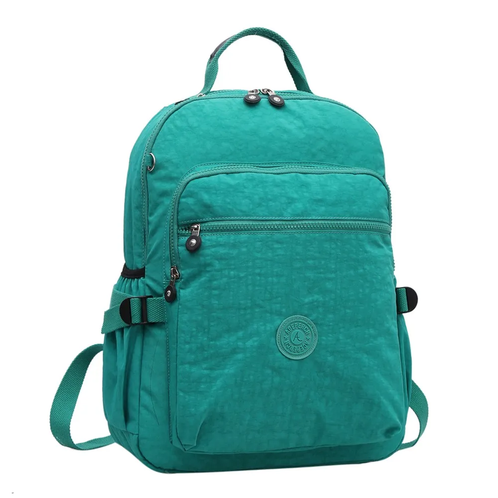 Школьный рюкзак ACEPERCH для девочек-подростков, женский рюкзак Mochila Feminina, Женский нейлоновый водонепроницаемый рюкзак для ноутбука - Цвет: Light Green