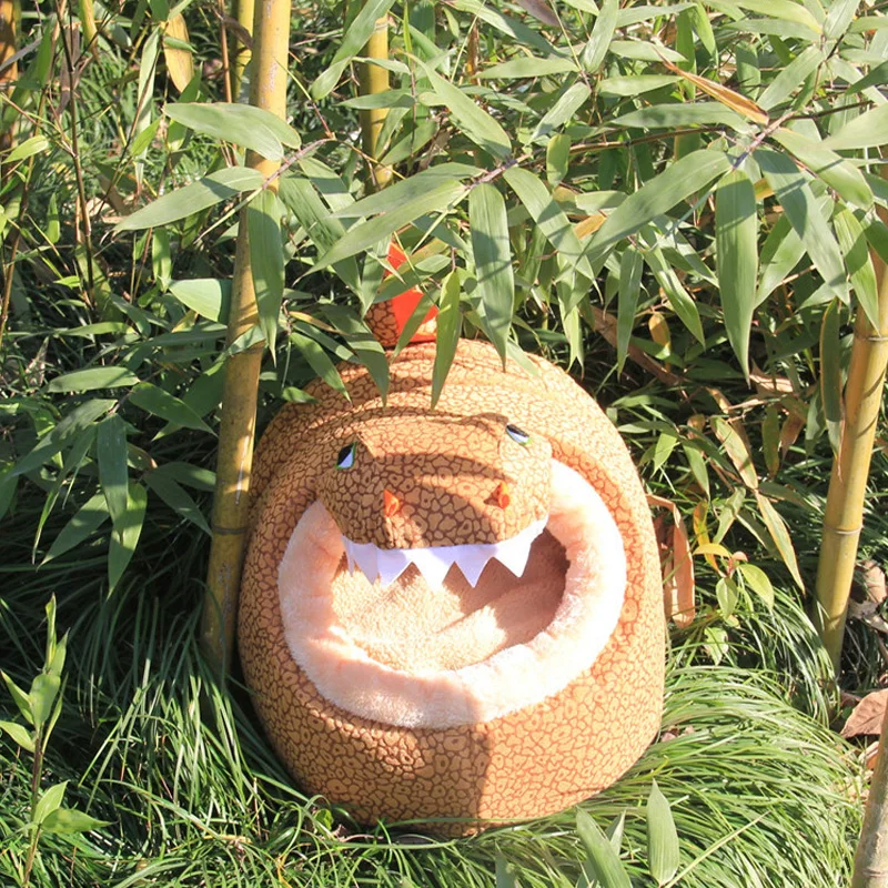 Мягкая собака кровать для маленьких Товары собак милый динозавр Дизайн