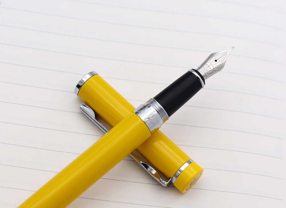 Ручка перьевая Duke P3 винтажная металлическая с серебряным зажимом наконечником