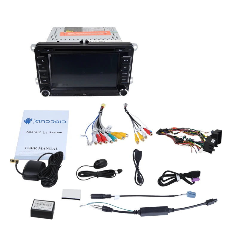 7 дюймов Android 9 0 2 Din Автомобильный dvd плеер для VW Golf Tiguan Skoda Fabia быстрая сиденья Leon