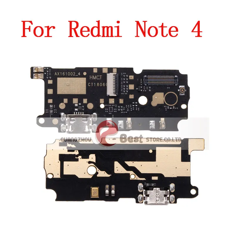 1 шт. для Xiaomi Redmi Note 4 микрофон USB плата с зарядным портом гибкий кабель