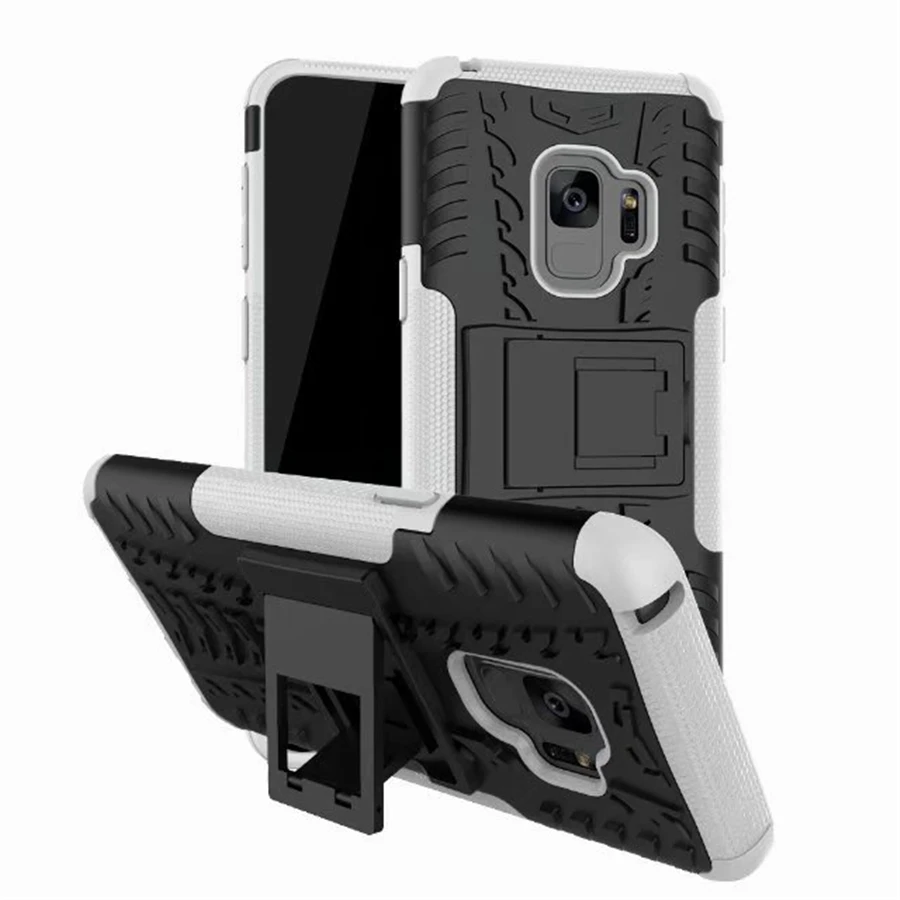 White Бронированный жесткий чехол силиконовая крышка для PC для samsung Galaxy A3 A5 A7 J3 J5 J7 J2 Prime J4 J6 J8 A6 A8 S9 S8 Plus Note 8 чехол - Цвет: White