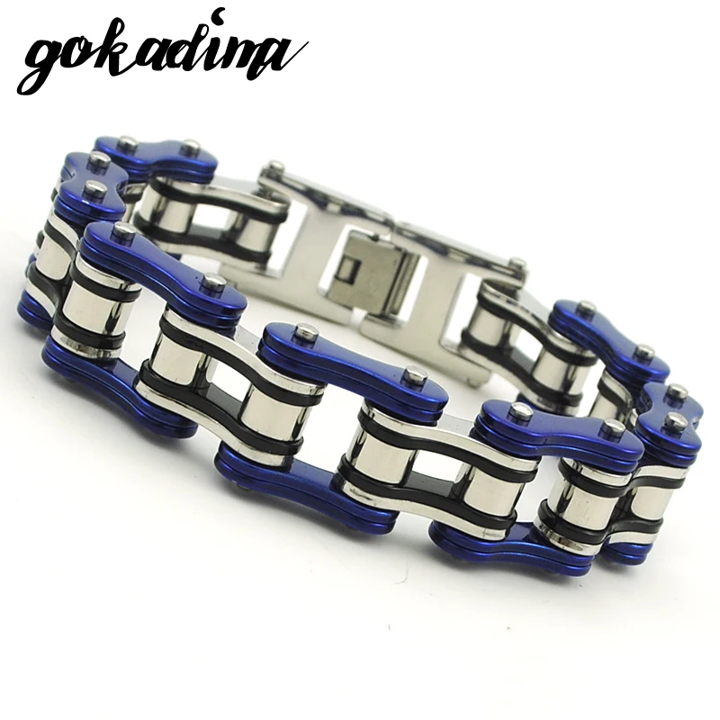 Крутая велосипедная цепь GOKADIMA браслет из нержавеющей стали мужские украшения