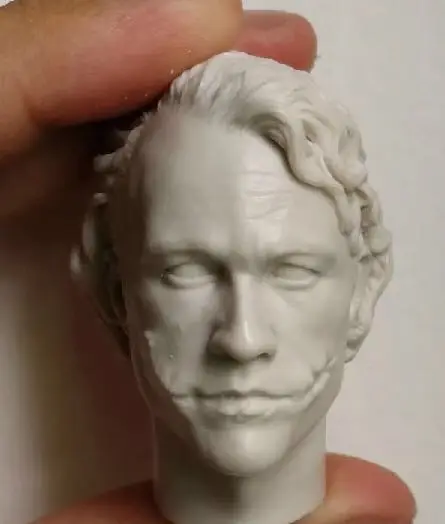 Custom 1/6 Scale Creg 2.0 Joker Heath Ledger unpainted Head for action figures DIY Panited toys | Игрушки и хобби