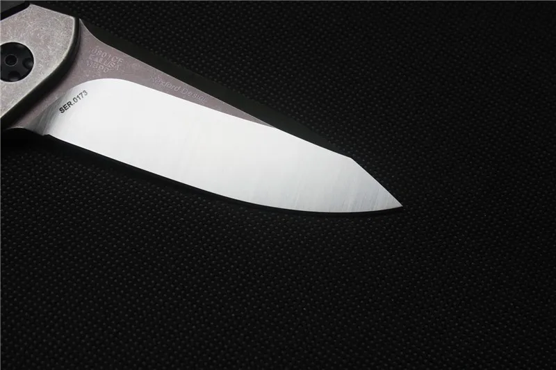 Miker zt0801cf шарикоподшипник складной Ножи D2 Титан углерода Волокно Кемпинг Охота выживания Кухонные ножи Открытый EDC инструмент
