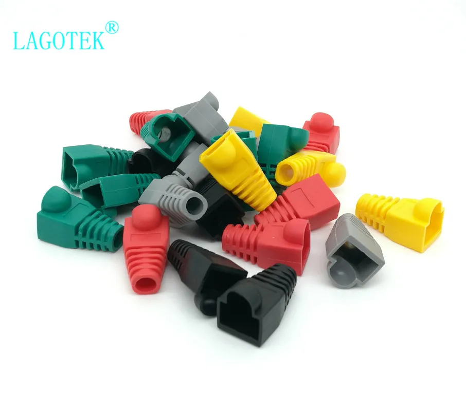 1000 шт./лот rj45 шапки cat5 cat5e cat6 сетевые ботинки ethernet кабельный разъем rj 45 оболочка cat 6