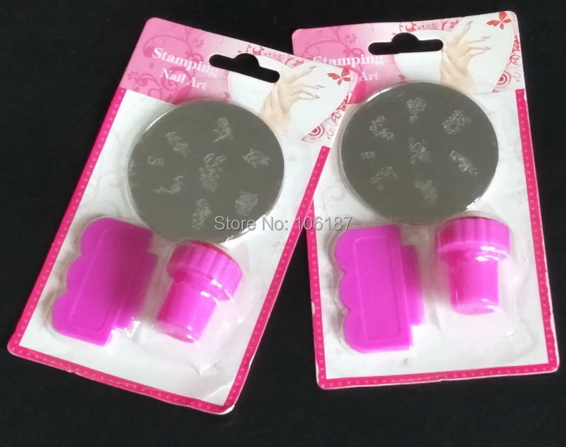 Набор для стемпинга ногтей разные пластины штампы скребки DIY Изображение шаблоны