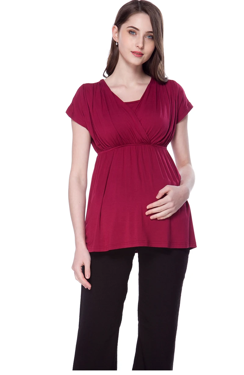 Emotion Moms; летняя одежда для беременных; футболка для кормления грудью; топы для беременных женщин; топы для беременных