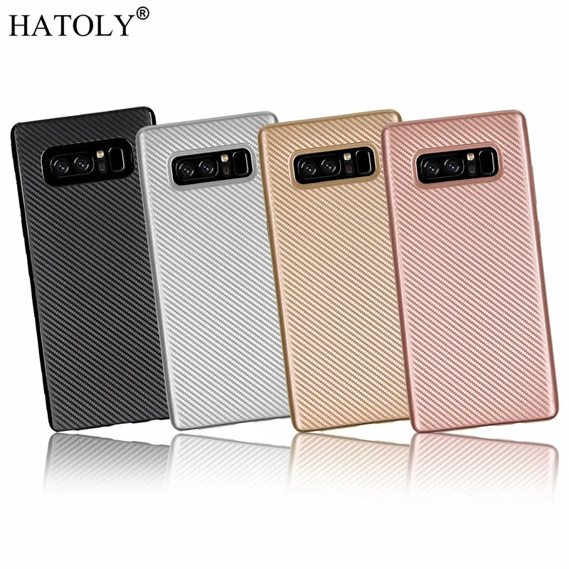 Чехол HATOLY для samsung Galaxy S10 Plus Ультратонкий Мягкий ТПУ/углеродное волокно задняя