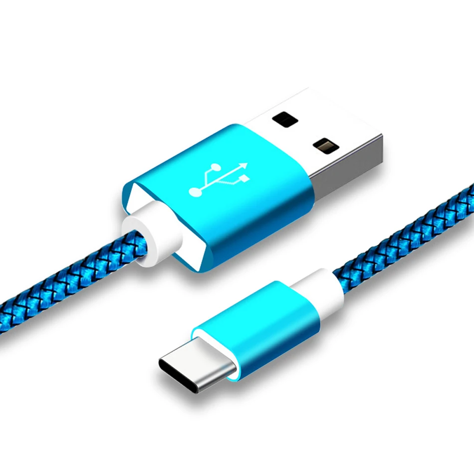Кабель USB Type C для быстрой зарядки Huawei P30 P20 Lite Pro нейлоновый шнур синхронизации