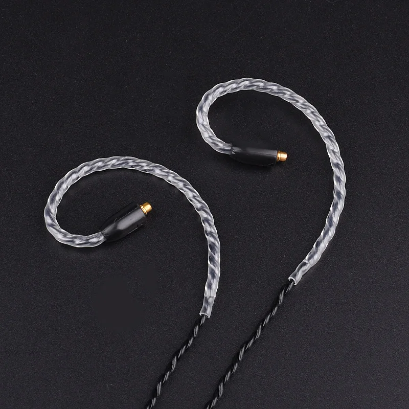 Обновленный DIY MMCX кабель для Shure SE215 SE425 SE535 SE846 провод наушников с термоусадочной
