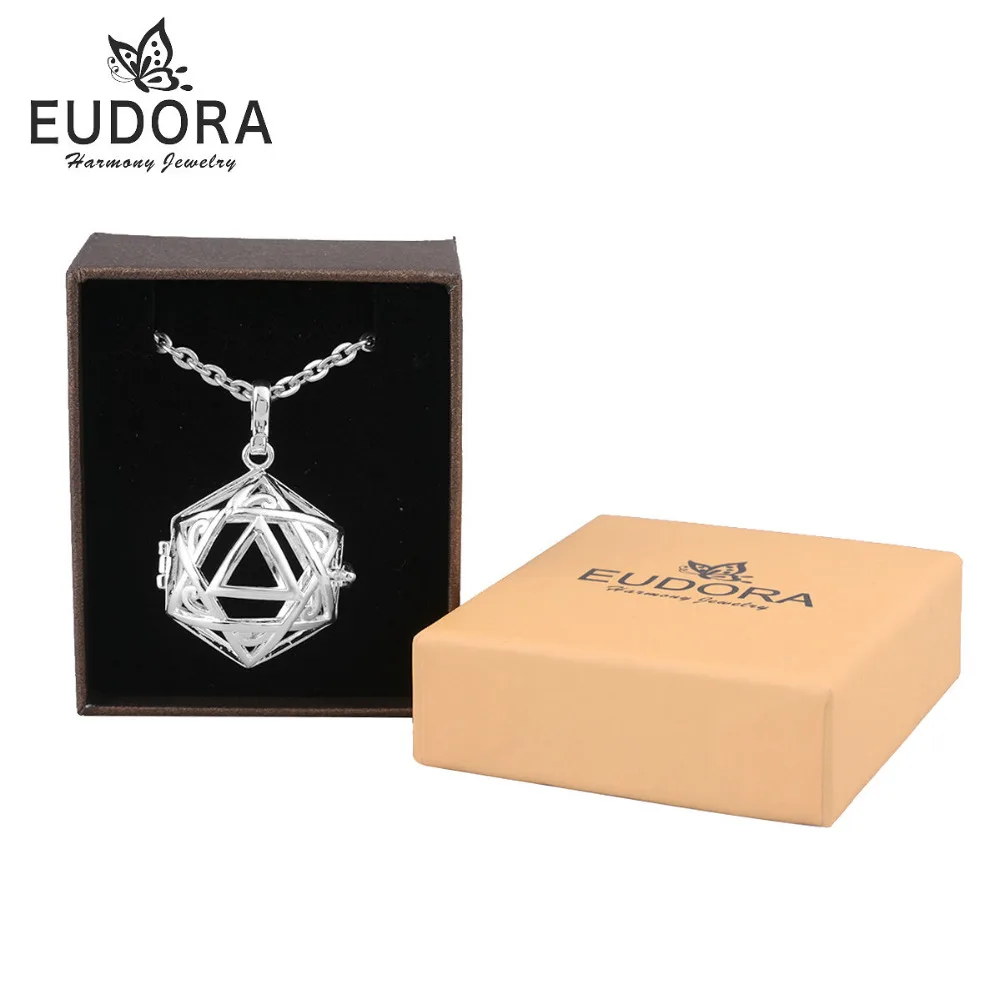 

5PC Eudora Harmony Ball Necklace Star Symbol Locket Pendant Cage fit for 20mm Ball Mexcian Necklace Women Jewelry Wholesale