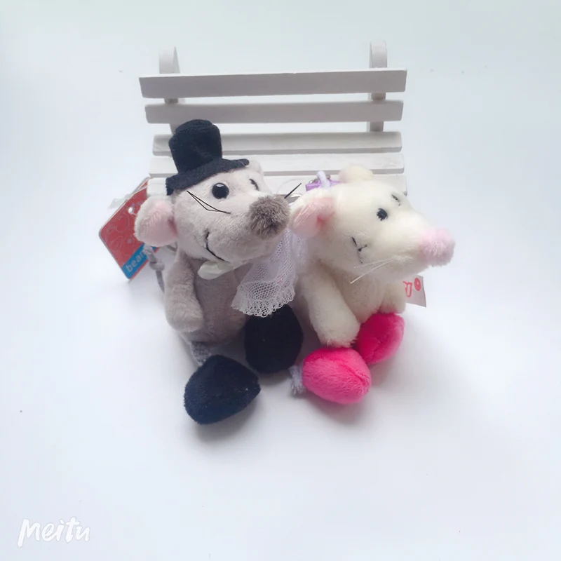 2 шт./лот Kawaii Мини овечка мышь орангутан Бегемот пара плюшевая игрушка чучело Мягкая кукла брелок сумка Подвеска свадебные подарки