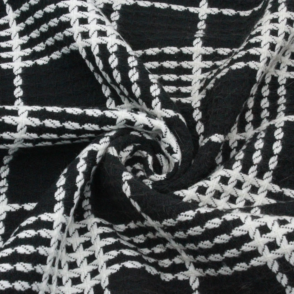 YLZZ осень-зима Черная Плетеная шерстяная ткань пальто шарф плащ diy 45 см X 150 50 | Дом и