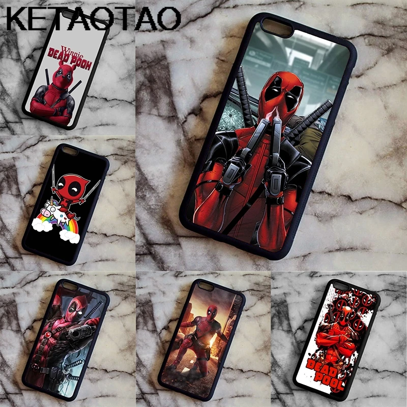 KETAOTAO новые Дэдпул Marvel Супергерои чехлы для телефонов Samsung galaxy S3 S4 S5 S6 S7 S8 S9 Note чехол
