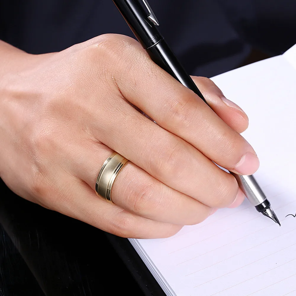 Высокое качество для свадьбы Титан Кольца Для мужчин и женщин Обручение