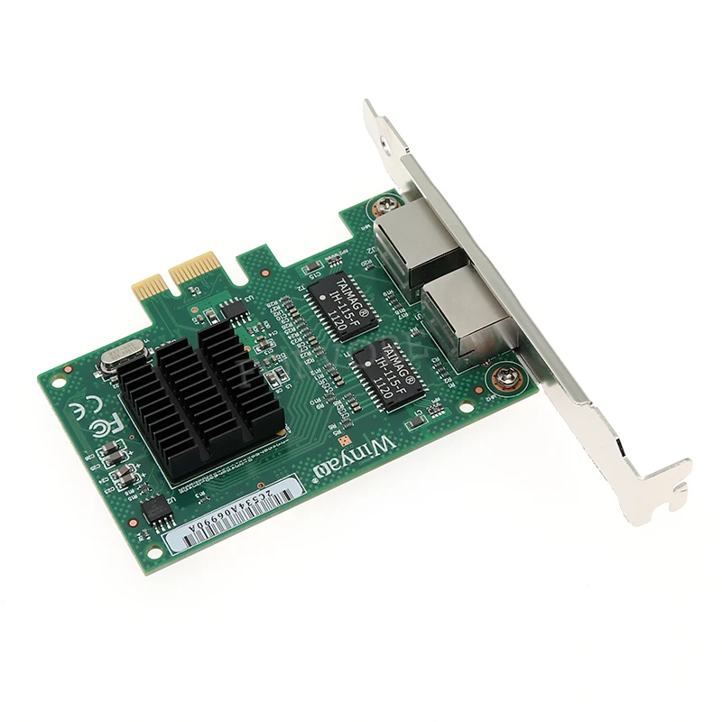 PCIE X1 двойной порт 10/100/1000 Мбит/с гигабитный Ethernet сетевой адаптер для bcm5715 NIC |
