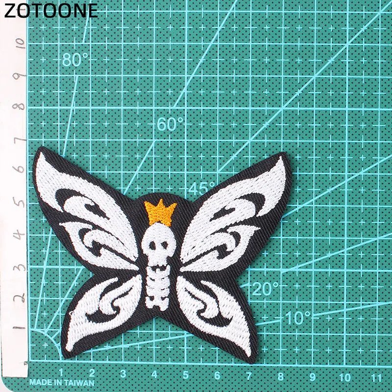 Zotoone бабочка Роза патч одежда вышивка патч мультфильм Кот, лошадь, летучая мышь, Акула патч для украшения джинсов Оловянная Одежда патч D - Цвет: 2007