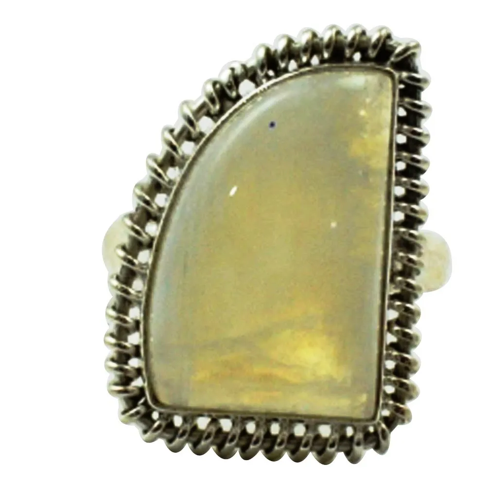 Lovegem Genuine Rainbow Moonstone Ring 925 Sterling Silver Size:9.5 AR3101 | Украшения и аксессуары