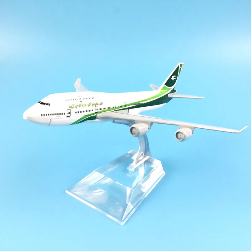 16 см IRAQI AIRWAYS 747 металлический сплав модель самолета Игрушечная модель самолета самолет подарок на день рождения