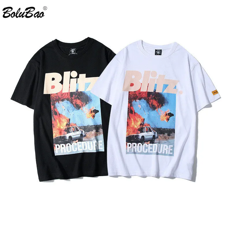 

BOLUBAO Brand Men T-Shirts Fashion Male High Quality Pattern Printing T Shirts Men's Comfortable Tee Top Hip Hop Style
