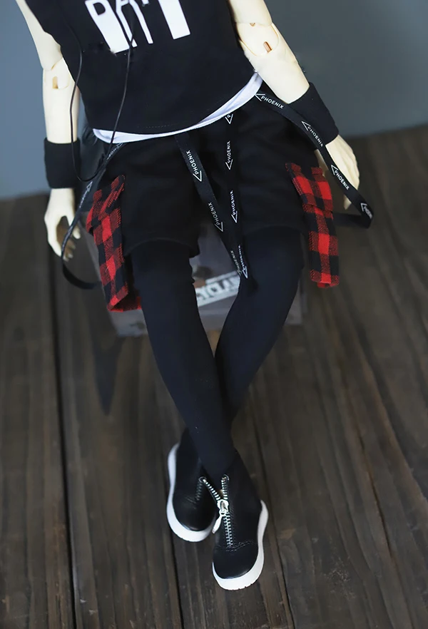 BJD Одежда для кукол серый 2 белые полоски спортивный костюм 1/3 1/4 SD DD MDD MSD SD17 Uncle SSDF2