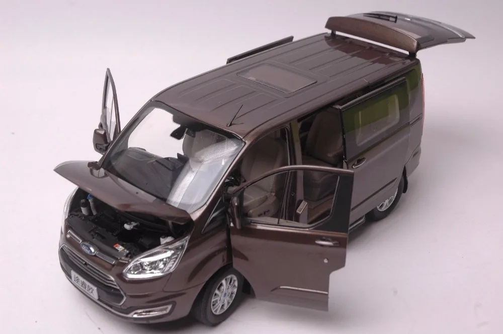 1:18 литья под давлением модель для Ford Tourneo коричневый MPV сплав игрушка автомобиль миниатюрная коллекция подарок