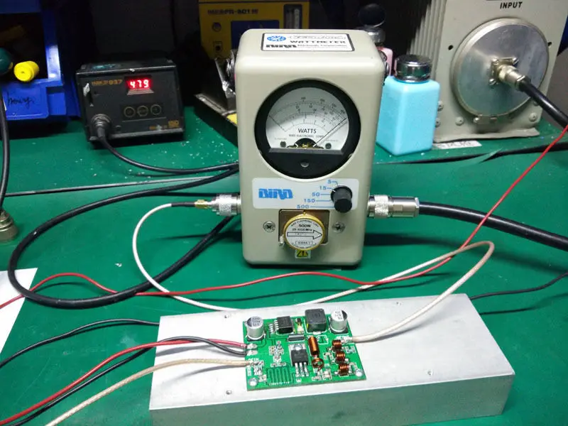 Dc 15V-48v 15W FM 75MHZ-110 Mhz передатчик Модуль усилитель мощности плата высокочастотный |