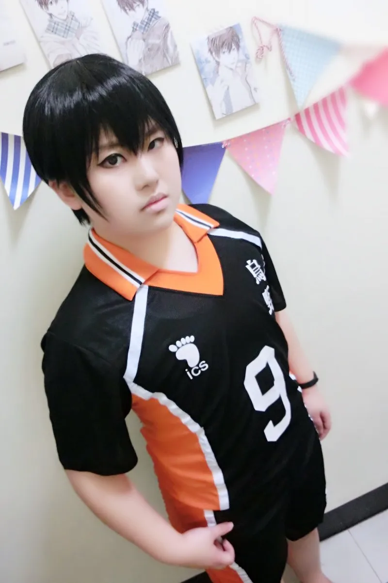 Милый Единорог Аниме Haikyuu 9 персонажей Джерси унисекс костюм карасуно старшеклассный клуб Косплей Костюм Спортивная форма
