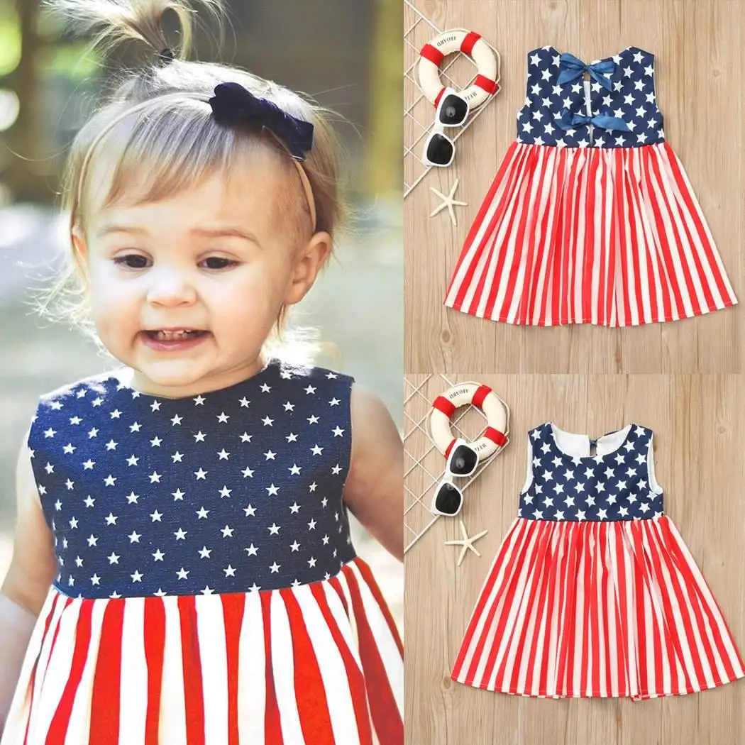 Новая детская одежда для девочек платье в полоску без рукавов Детское нарядное с