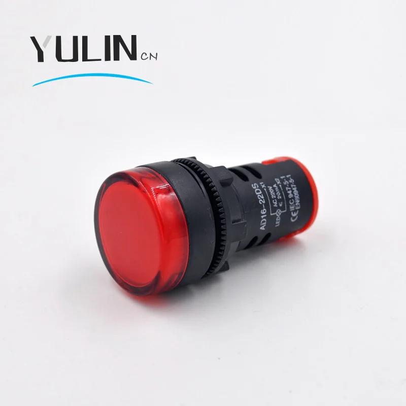 Светодиодный индикатор питания 22 мм светодиод для монтажа на панель