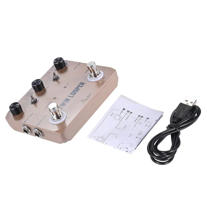 

Rowin Twin Looper Station Electric Guitar Effect Pedal for Guitarists