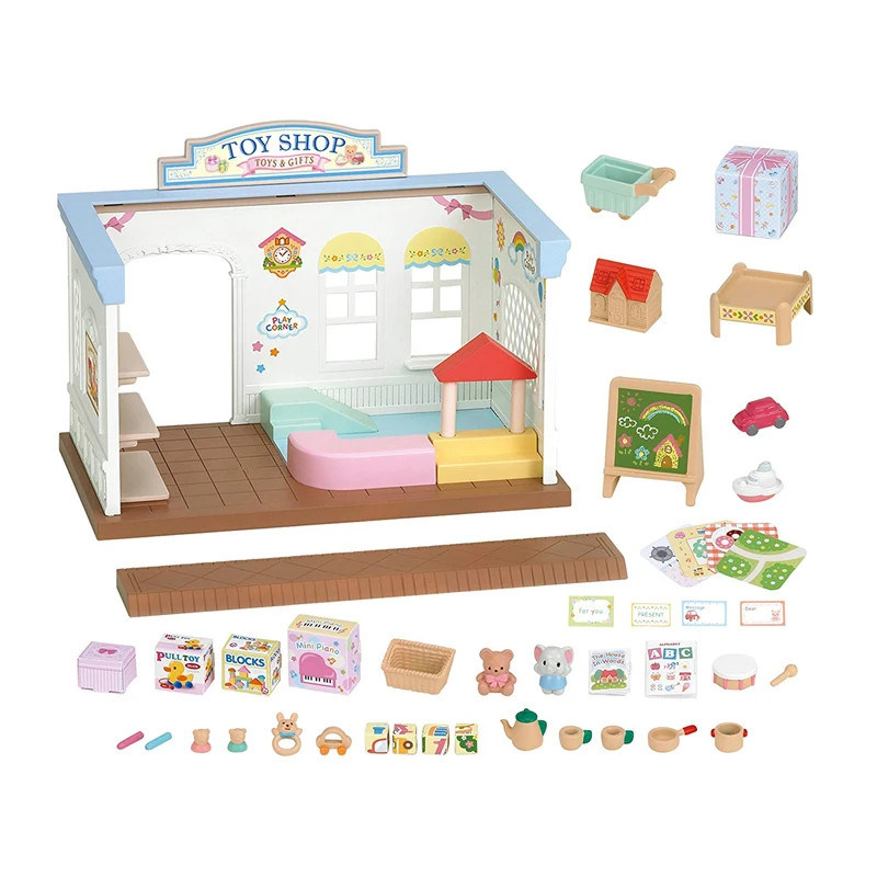 Sylvanian Families кукольный домик мебель аксессуары магазин игрушек сцены игровой набор без фигурки Новинка 5050